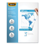 Fellowes Self-Adhesive Laminating Pouches, 5 mil, 9" x 11.5", Gloss Clear, 5/Pack View Product Image
