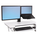 WorkFit by Ergotron WorkFit-T and WorkFit-PD Conversion Kit, LCD and Laptop Kit, 30.5w x 5.75d x 17.38h, Black View Product Image