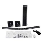 WorkFit by Ergotron Monitor Riser, Dual Monitor Kit, 30 Degrees Tilt, Up to 24", 16 to 28 lbs, Black View Product Image