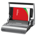 Fellowes Quasar 500 Manual Comb Binding System, 18 1/8 x 15 3/8 x 5 1/8, Metallic Gray View Product Image