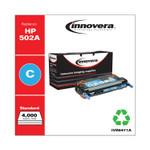 Innovera Remanufactured Cyan Toner, Replacement for HP 502A (Q6471A), 4,000 Page-Yield View Product Image