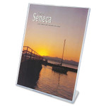 deflecto Superior Image Slanted Sign Holder, Portrait, 8 1/2 x 11 Insert, Clear View Product Image