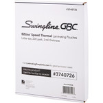 GBC EZUse Thermal Laminating Pouches, 3 mil, 9" x 11.5", Gloss Clear, 200/Pack View Product Image