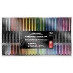 Zebra Zensations Fineliner Stick Porous Point Pen, 0.8mm, Assorted Ink/Barrel, 24/Pack View Product Image