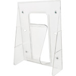 deflecto Stand-Tall Wall-Mount Literature Rack, Magazine, 9.13w x 3.25d x 11.88h, Clear View Product Image