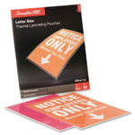 GBC UltraClear Thermal Laminating Pouches, 3 mil, 9" x 11.5", Gloss Clear, 50/Box View Product Image