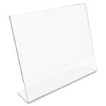 deflecto Classic Image Slanted Sign Holder, Landscaped, 11 x 8 1/2 Insert, Clear View Product Image