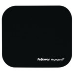 Fellowes Mouse Pad w/Microban, Nonskid Base, 9 x 8, Black View Product Image