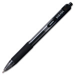 Zebra Sarasa Dry Gel X20 Retractable Gel Pen, Bold 1mm, Black Ink, Smoke Barrel, Dozen View Product Image