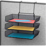 Fellowes Mesh Partition Additions Three-Tray Organizer, 11 1/8 x 14 x 14 3/4, Black View Product Image