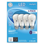GE LED Daylight A19 Dimmable Light Bulb, 10 W, 4/Pack View Product Image