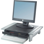 Fellowes Standard Monitor Riser, 19 7/8 x 14 1/16 x 6 1/2, Black/Silver View Product Image