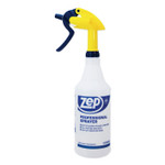 Zep Commercial Professional Spray Bottle w/Trigger Sprayer, 32 oz, Clear Plastic View Product Image