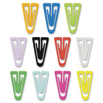 GEM Plastic Paper Clips, Medium (No. 4), Assorted Colors, 500/Box View Product Image