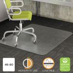 deflecto DuraMat Moderate Use Chair Mat, Low Pile Carpet, Roll, 46 x 60, Rectangle, Clear View Product Image
