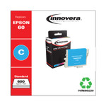 Innovera Remanufactured Cyan Ink, Replacement for Epson 60 (T060220), 600 Page-Yield View Product Image