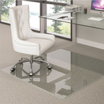 deflecto Premium Glass All Day Use Chair Mat - All Floor Types, 44 x 50, Rectangular, Clear View Product Image