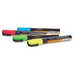 deflecto Wet Erase Markers, Medium Chisel Tip, Assorted Colors, 4/Pack View Product Image