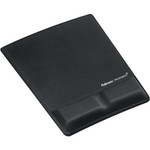 Fellowes Ergonomic Memory Foam Wrist Support w/Attached Mouse Pad, Black View Product Image