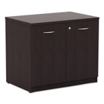 Alera Valencia Series Storage Cabinet, 34 1/8w x 22 7/8d x 29 1/2h, Espresso View Product Image