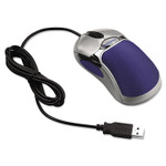 Fellowes HD Precision Five-Button Optical Gel Mouse, USB 2.0, Left/Right Hand Use, Blue/Silver View Product Image