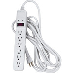 Fellowes Basic Home/Office Surge Protector, 6 Outlets, 15 ft Cord, 450 Joules, Platinum View Product Image