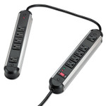 Fellowes Split Metal Surge Protector, 10 Outlets, 6 ft Cord, 1250 Joules, Black/Silver View Product Image