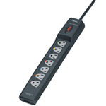 Fellowes Power Guard Surge Protector, 7 Outlets, 12 ft Cord, 1600 Joules, Gray View Product Image
