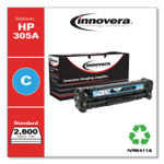 Innovera Remanufactured Cyan Toner, Replacement for HP 305A (CE411A), 2,600 Page-Yield View Product Image