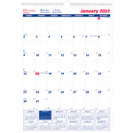 Brownline One Month Per Page Twin Wirebound Wall Calendar, 12 x 17, 2021 View Product Image