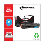 Innovera Remanufactured Cyan High-Yield Toner, Replacement for HP 201X (CF401X), 2,300 Page-Yield View Product Image