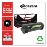 Innovera Remanufactured Black Ultra High-Yield Toner, Replacement for Lexmark MS410/MX410, 10,000 Page-Yield View Product Image