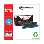 Innovera Remanufactured Cyan High-Yield Toner, Replacement for Brother TN115C, 4,000 Page-Yield View Product Image