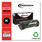 Innovera Remanufactured Black High-Yield MICR Toner, Replacement for Lexmark MS310M (50F0HA0), 5,000 Page-Yield View Product Image