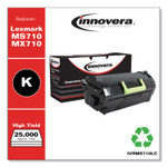Innovera Remanufactured Black High-Yield Toner, Replacement for Lexmark MS710/MX710, 25,000 Page-Yield View Product Image