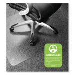 OLD - Floortex Cleartex Ultimat Polycarbonate Chair Mat for Low/Medium Pile Carpet, 48 x 53, Clear View Product Image