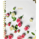 Blueline Romantic Weekly/Monthly Hard Cover Planner, 9.25 x 7.25, Roses Cover, 2021 View Product Image