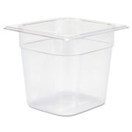 Rubbermaid Commercial Cold Food Pans, 2 1/2qt, 6 3/8w x 6 7/8d x 6h, Clear View Product Image