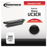Innovera Compatible Black Thermal Transfer Print Cartridge, Replacement for Sharp UX3CR, 100 Page-Yield, 2/Box View Product Image