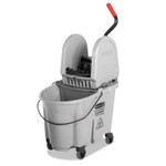 Rubbermaid Commercial Executive WaveBrake Down-Press Mop Bucket, Gray, 35 Quart View Product Image