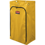 Rubbermaid Commercial Zippered Vinyl Cleaning Cart Bag, 24 gal, , 17.25" x 30.5", Yellow View Product Image