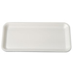 Genpak Meat Trays, 10.75 x 5.75 x 0.5, White, 500/Carton View Product Image