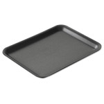 Genpak Supermarket Trays, Black, Foam, 9 1/4 x 7 1/4 x 1 1/8, 125/Bag, 4 Bags/Carton View Product Image