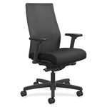 HON Ignition 2.0 4-Way Stretch Mid-Back Mesh Task Chair, Supports up to 300 lbs., Black Seat/Back, Black Base View Product Image