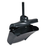 Rubbermaid Commercial Lobby Pro Upright Dustpan, w/Cover, 12 1/2"W, Plastic Pan/Metal Handle, Black View Product Image