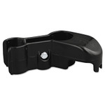 Rubbermaid Commercial Lobby Pro Upright Dustpan Hanger Bracket, 1.25w x 1.25h x 4l, Black View Product Image