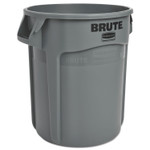 Rubbermaid Commercial Round Brute Container, Plastic, 20 gal, Gray View Product Image