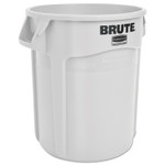 Rubbermaid Commercial Round Brute Container, Plastic, 20 gal, White View Product Image
