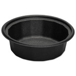 Genpak Microwave-Safe Containers, Plastic, 16oz, Black, 6 1/4" Dia, 75/Pk, 4Pk/Crtn View Product Image