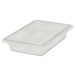 Rubbermaid Commercial Food/Tote Boxes, 5gal, 12w x 18d x 9h, Clear View Product Image